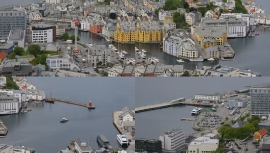 挪威奥勒松市的Aksla高清在线视频素材下载
