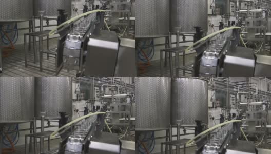 乳品工厂工业设备高清在线视频素材下载