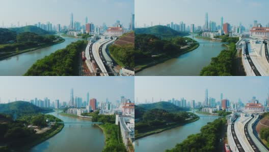 罗湖，深圳，香港，中国高清在线视频素材下载