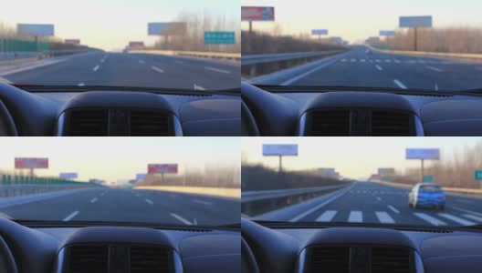在高速公路上开车高清在线视频素材下载
