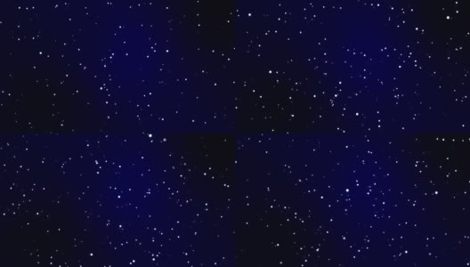 夜空闪烁的星星在黑色的蓝色梯度背景高清在线视频素材下载