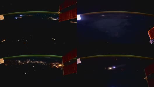 来自国际空间站的地球和北极光。这段视频由美国宇航局提供。高清在线视频素材下载