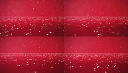 圣诞雪背景红高清在线视频素材下载