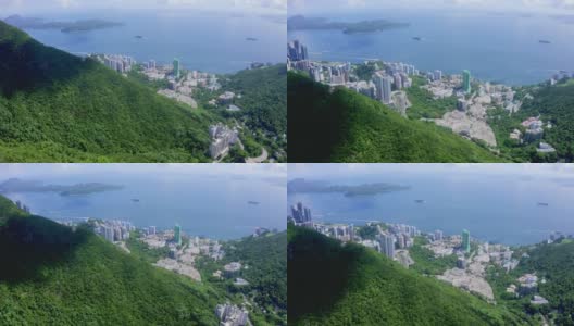 香港数码港鸟瞰图高清在线视频素材下载