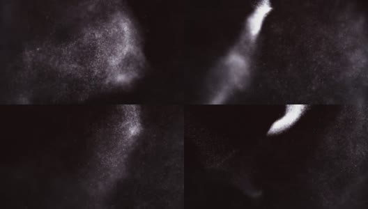 运动模糊飞行粒子的抽象动画高清在线视频素材下载