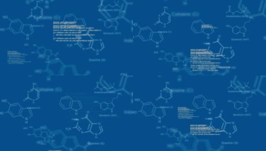 分子结构的界面代码高清在线视频素材下载