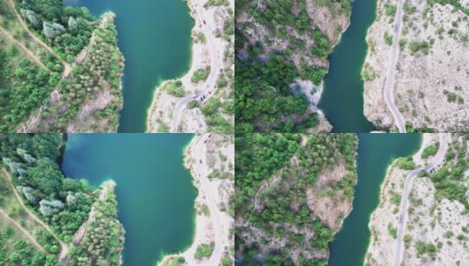 圣多梅尼科湖是一个山湖，位于维拉拉戈市，在拉奎拉省，靠近圣多梅尼科的艾尔米塔什高清在线视频素材下载