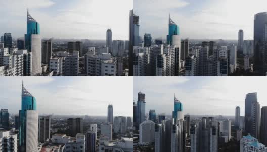 空中摩天大楼雅加达高清在线视频素材下载