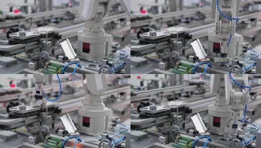 机器人手臂组装产品高清在线视频素材下载