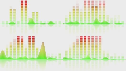 均衡器在白色可循环背景高清在线视频素材下载