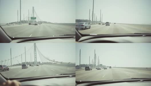 开车POV:去旧金山的桥高清在线视频素材下载