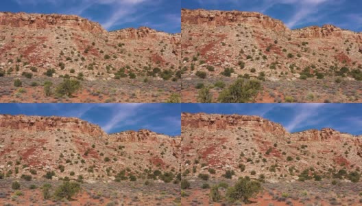 犹他州格伦峡谷国家游乐区的橘崖高清在线视频素材下载