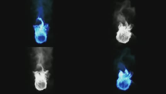 Flame With Smoke高清在线视频素材下载