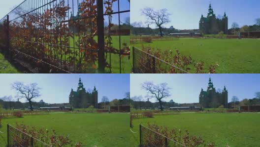 古老的罗森堡城堡，文艺复兴建筑，丹麦历史名胜高清在线视频素材下载