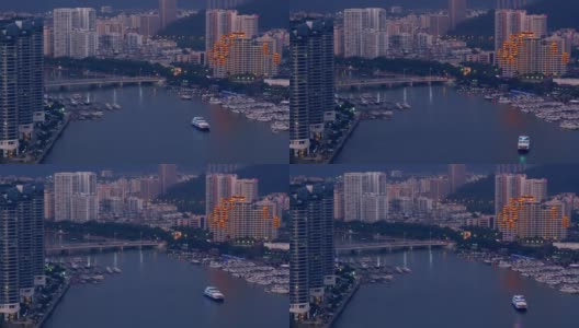 长江、黄河、大桥景观岛。现代建筑。中国高清在线视频素材下载