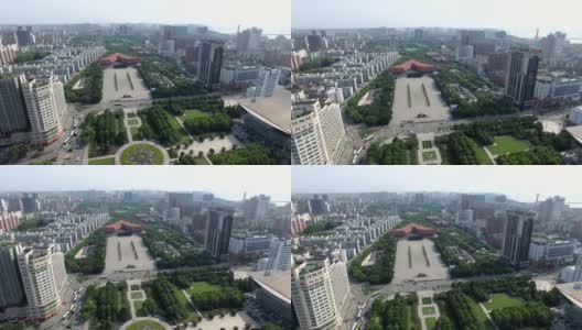 中国武汉市鸟瞰图高清在线视频素材下载