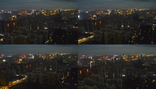 夜景鸟瞰图高清在线视频素材下载