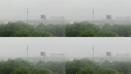 城市暴雨高清在线视频素材下载