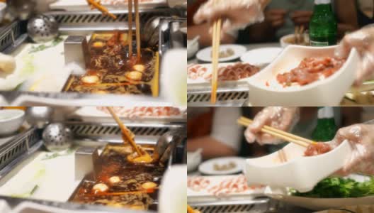 中国菜,火锅高清在线视频素材下载