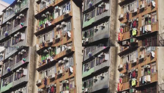 香港旺角区公寓高清在线视频素材下载