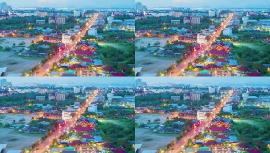 泰国芭堤雅市夜景高清在线视频素材下载