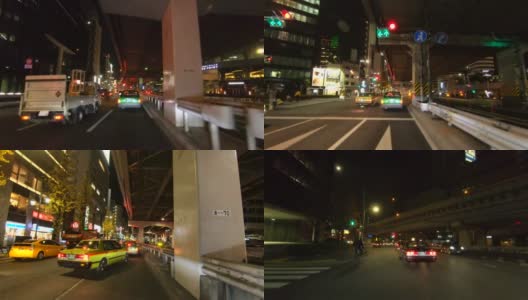东京夜间城市驾驶高清在线视频素材下载