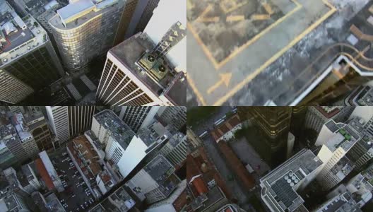 直接飞过城市建筑，里约热内卢de Janerio高清在线视频素材下载