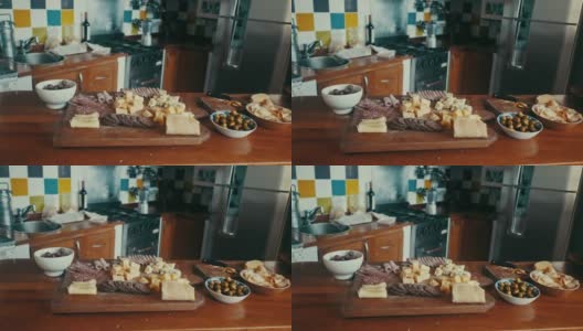 La picada -传统阿根廷菜(慢镜头)高清在线视频素材下载