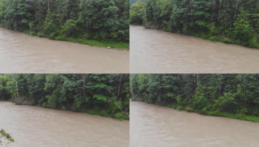 欧洲山区的山地河流。高清在线视频素材下载