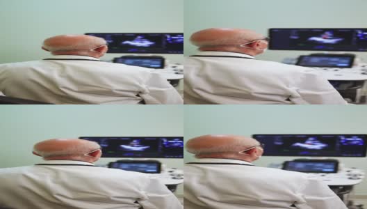 病人在心脏检查扫描仪前高清在线视频素材下载