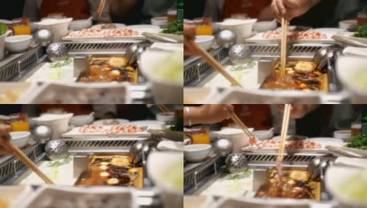 中国菜,火锅高清在线视频素材下载