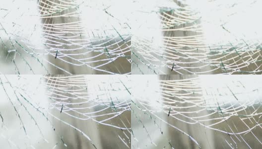 破碎的挡风玻璃高清在线视频素材下载