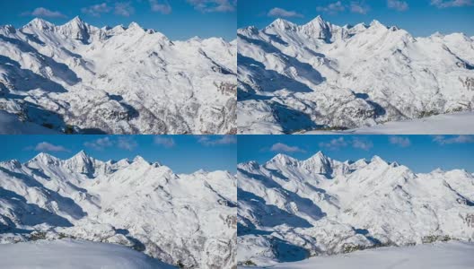 雪覆盖的山高清在线视频素材下载