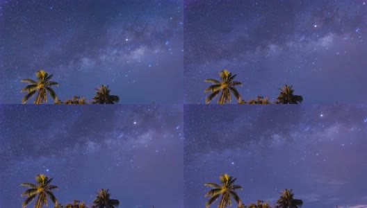 沙巴婆罗洲的银河时光流逝高清在线视频素材下载