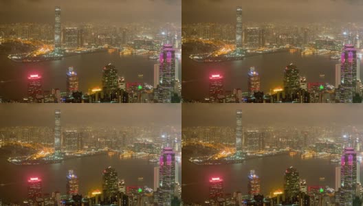 空中香港天际线城市景观高清在线视频素材下载
