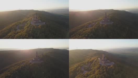 阳光山的Kyffhauser纪念碑高清在线视频素材下载
