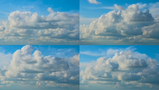 在蓝天上移动戏剧性的云高清在线视频素材下载