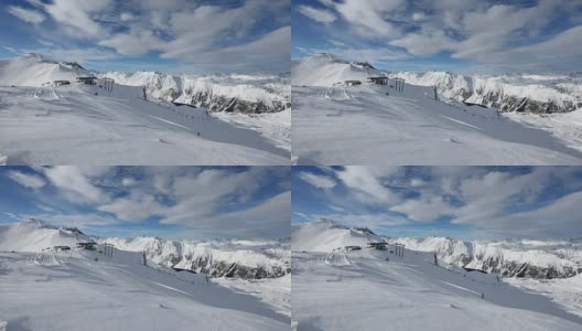 Silvretta Alps Winter View(奥地利)。高清在线视频素材下载