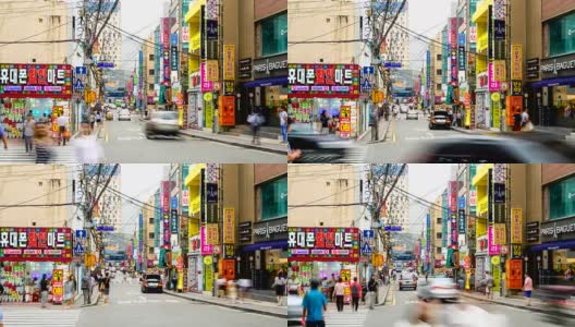 釜山海云台街高清在线视频素材下载