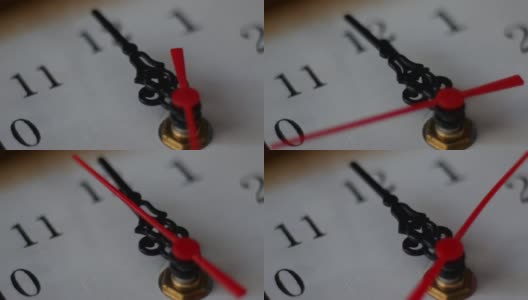 Twelve O'clock On The Wall Clock Timelapse高清在线视频素材下载