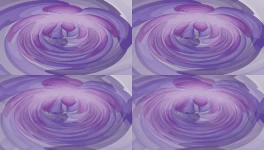 紫色抽象幻想，视频动画与移动暗色和浅紫色圆形形状，无尽的视频在纯紫色高清在线视频素材下载