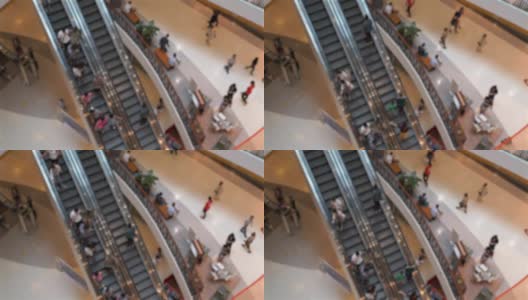 WS/People购物中心，视线模糊高清在线视频素材下载