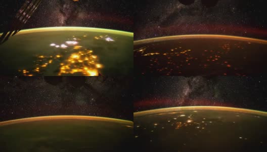 地球和银河系。这段视频由美国宇航局提供。高清在线视频素材下载