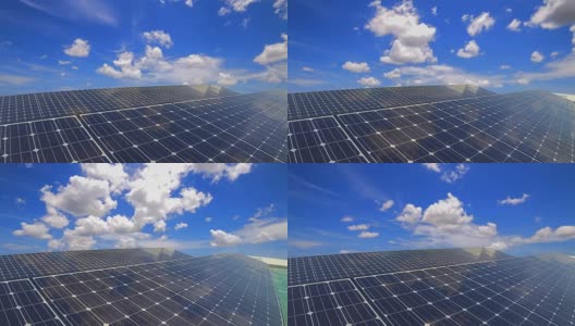太阳能电池与蓝天高清在线视频素材下载