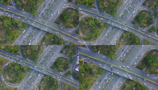 R/T 4K无人机立交桥交通运输场景高清在线视频素材下载