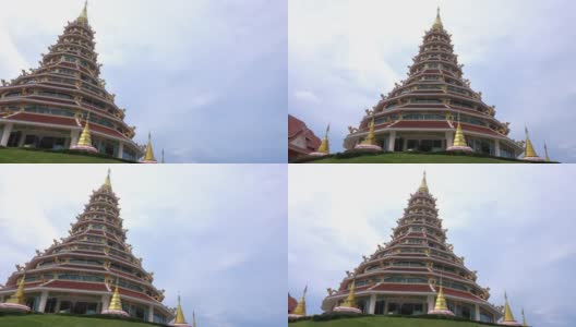 位于泰国清莱的怀解放军佛寺高清在线视频素材下载