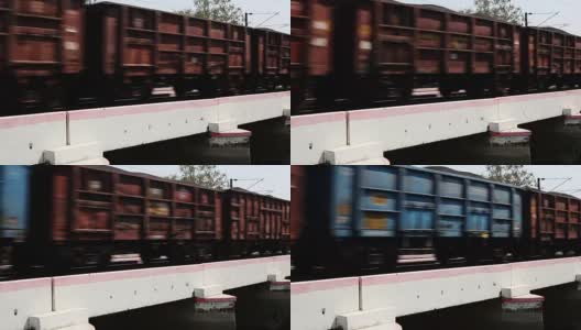 货运列车高清在线视频素材下载