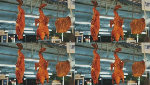 泰国红北京烤鸭高清在线视频素材下载