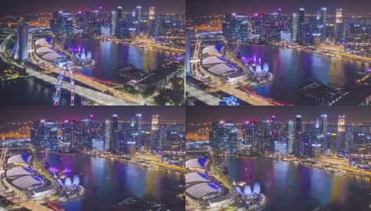 2020年2月2日，新加坡，新加坡市中心的现代建筑。高清在线视频素材下载