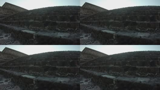 墨西哥特奥蒂瓦坎的金字塔高清在线视频素材下载